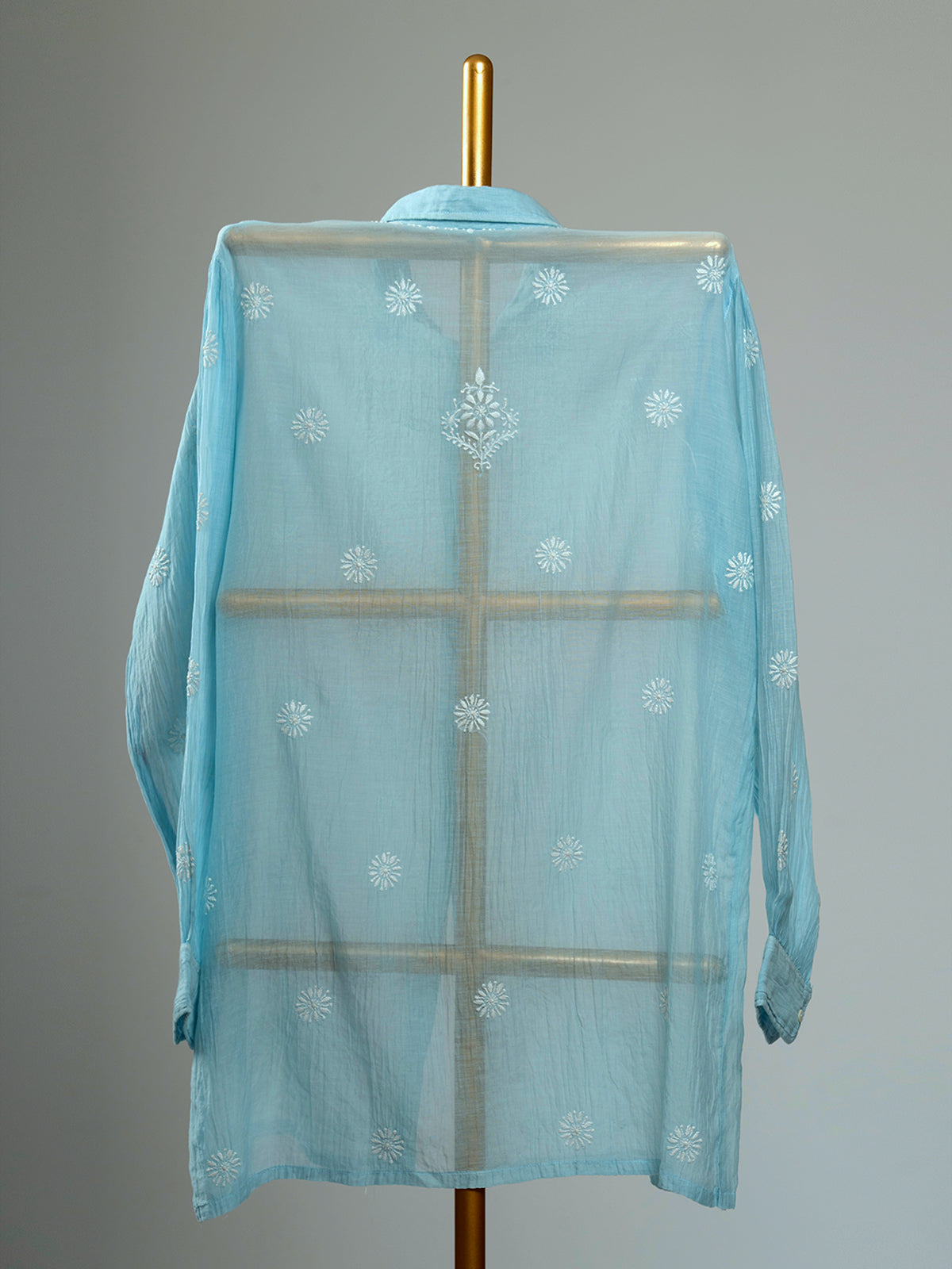 Mul Chanderi Chikankari Shirts