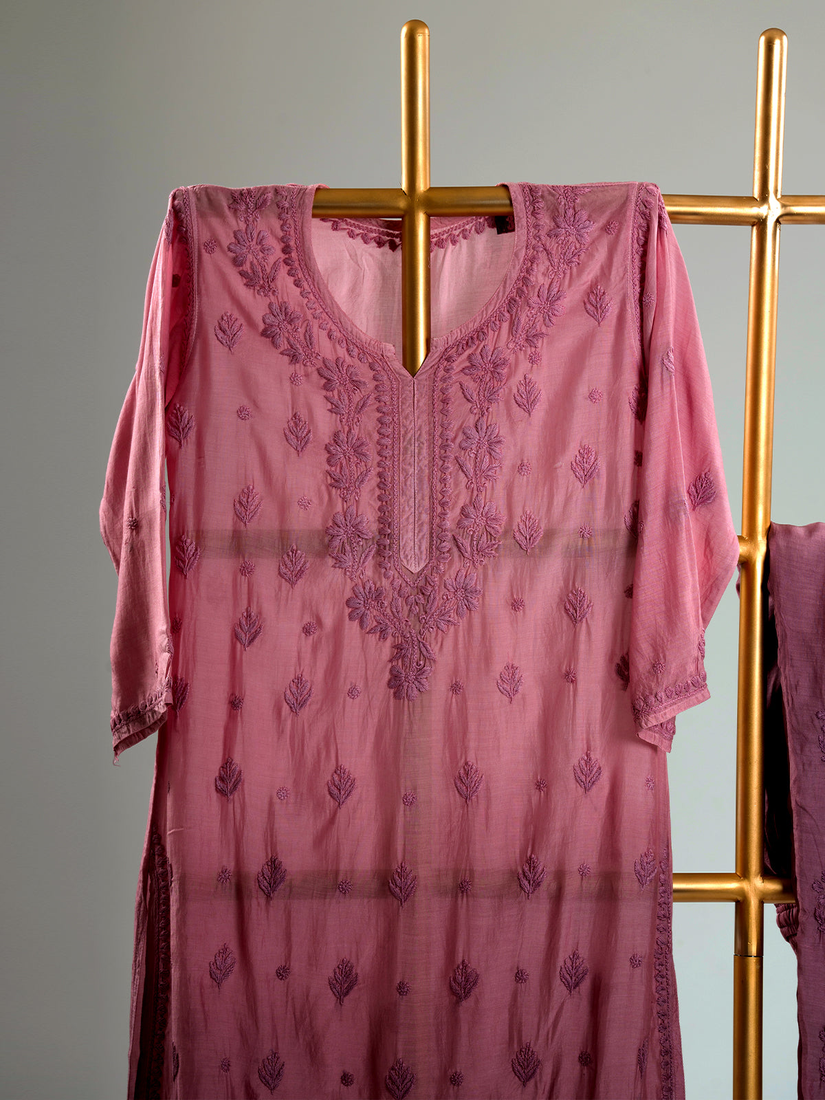 Muslin Chikankari Set