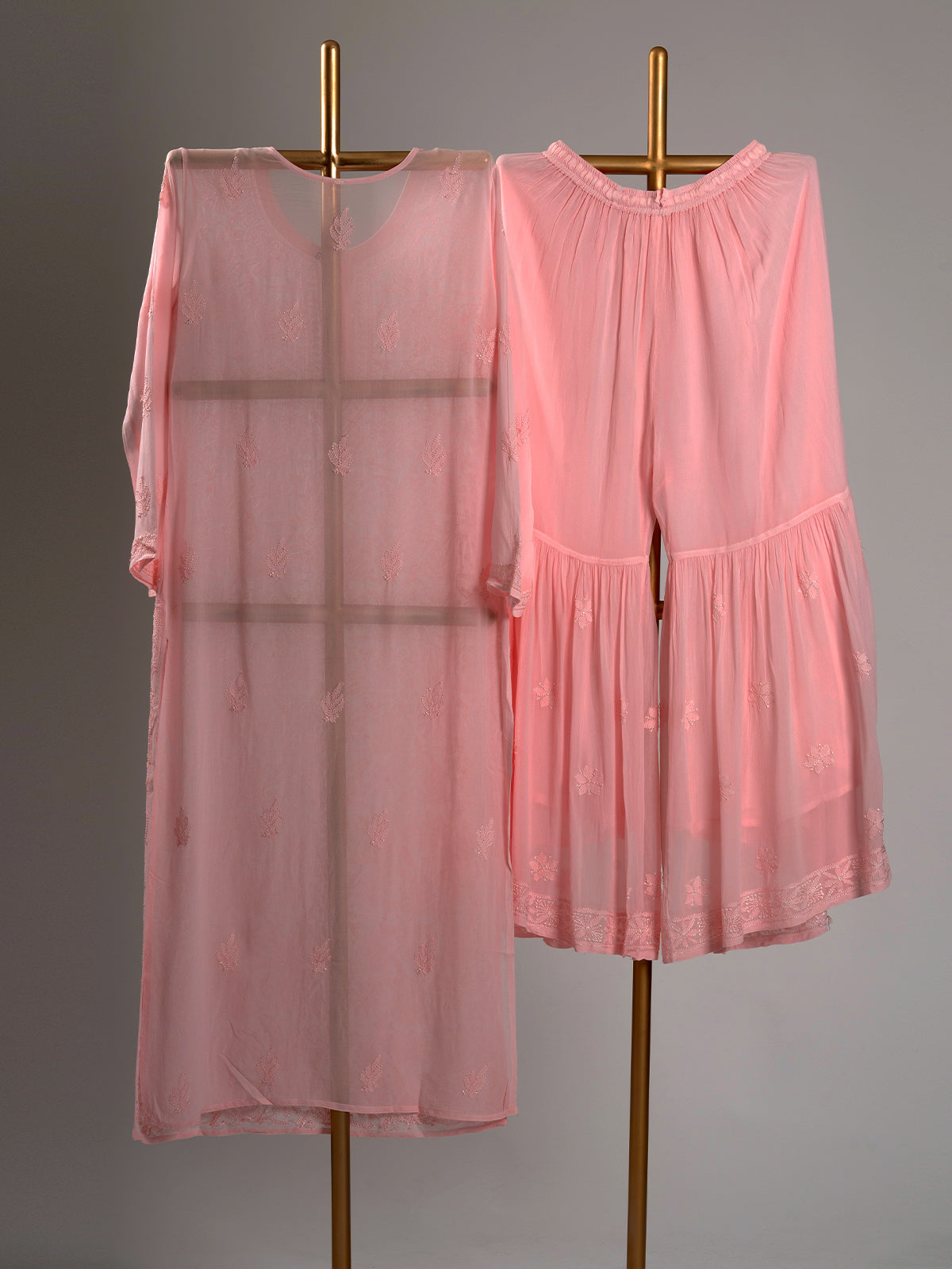 Jaal Embroidered Chikankari Set