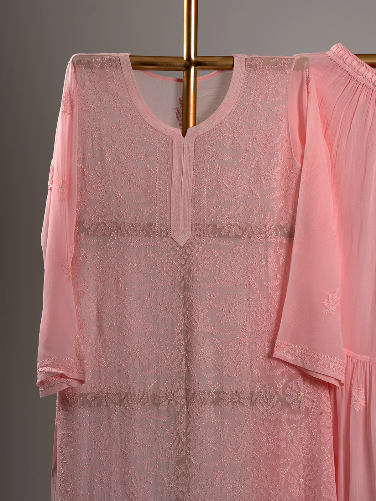Jaal Embroidered Chikankari Set
