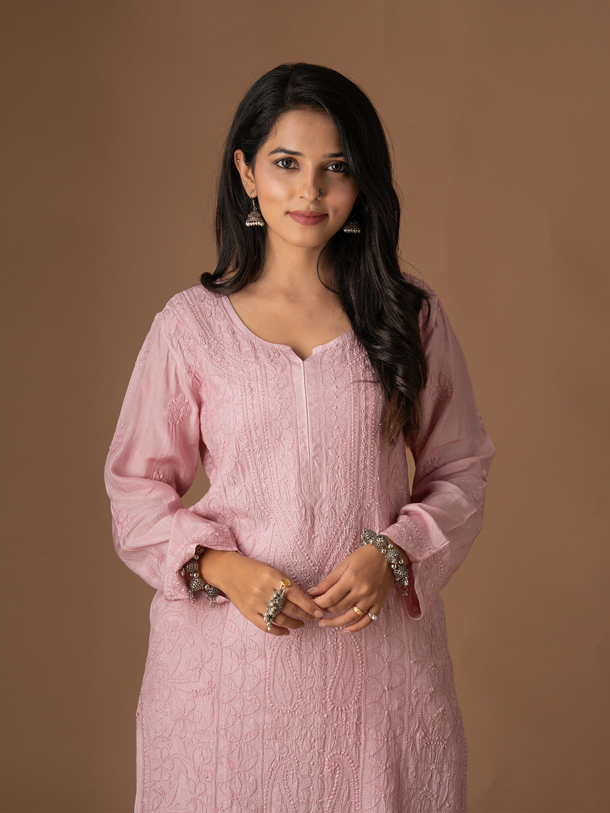 Muslin Intricate Chikankari Kurti