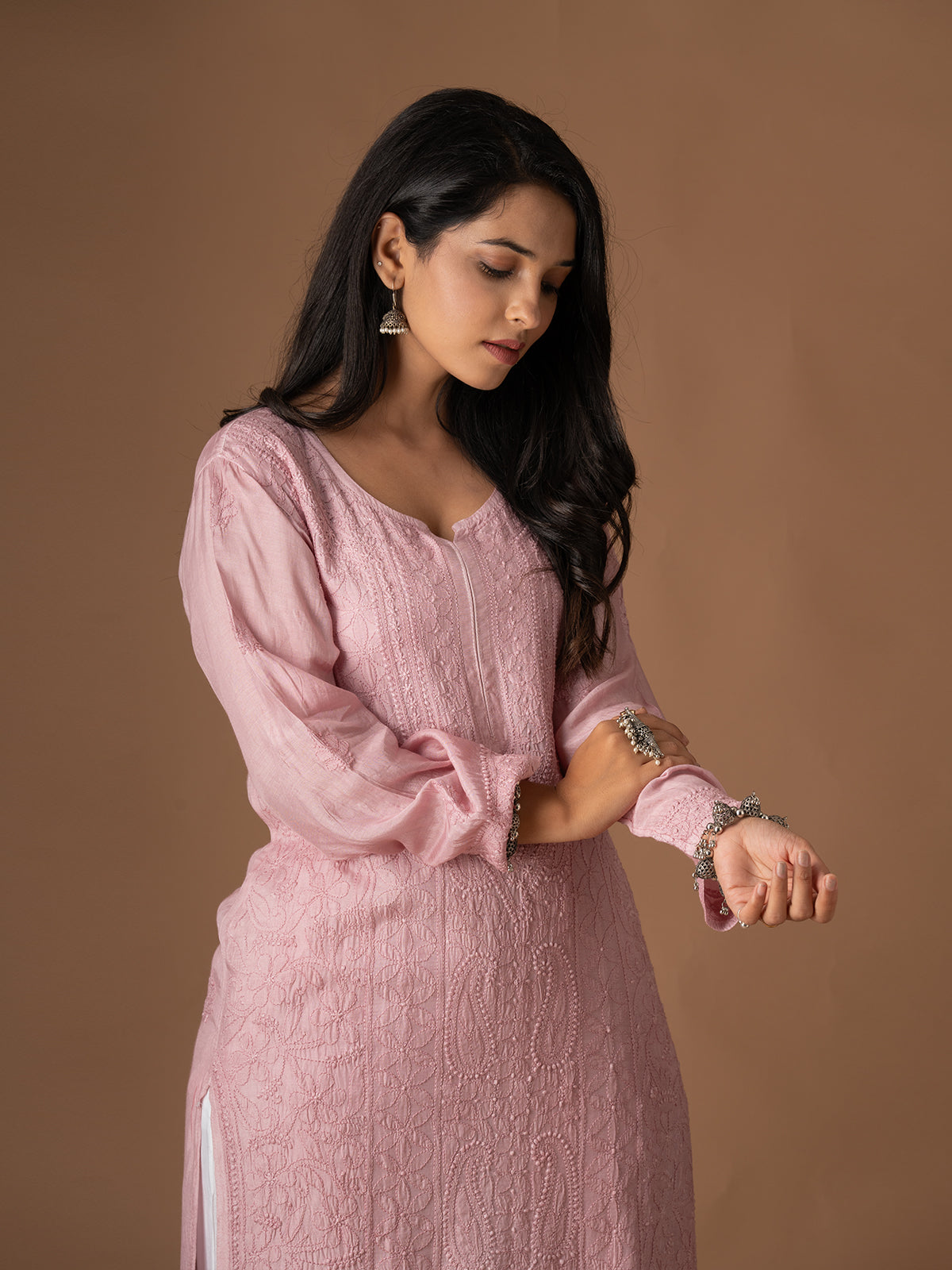 Muslin Intricate Chikankari Kurti