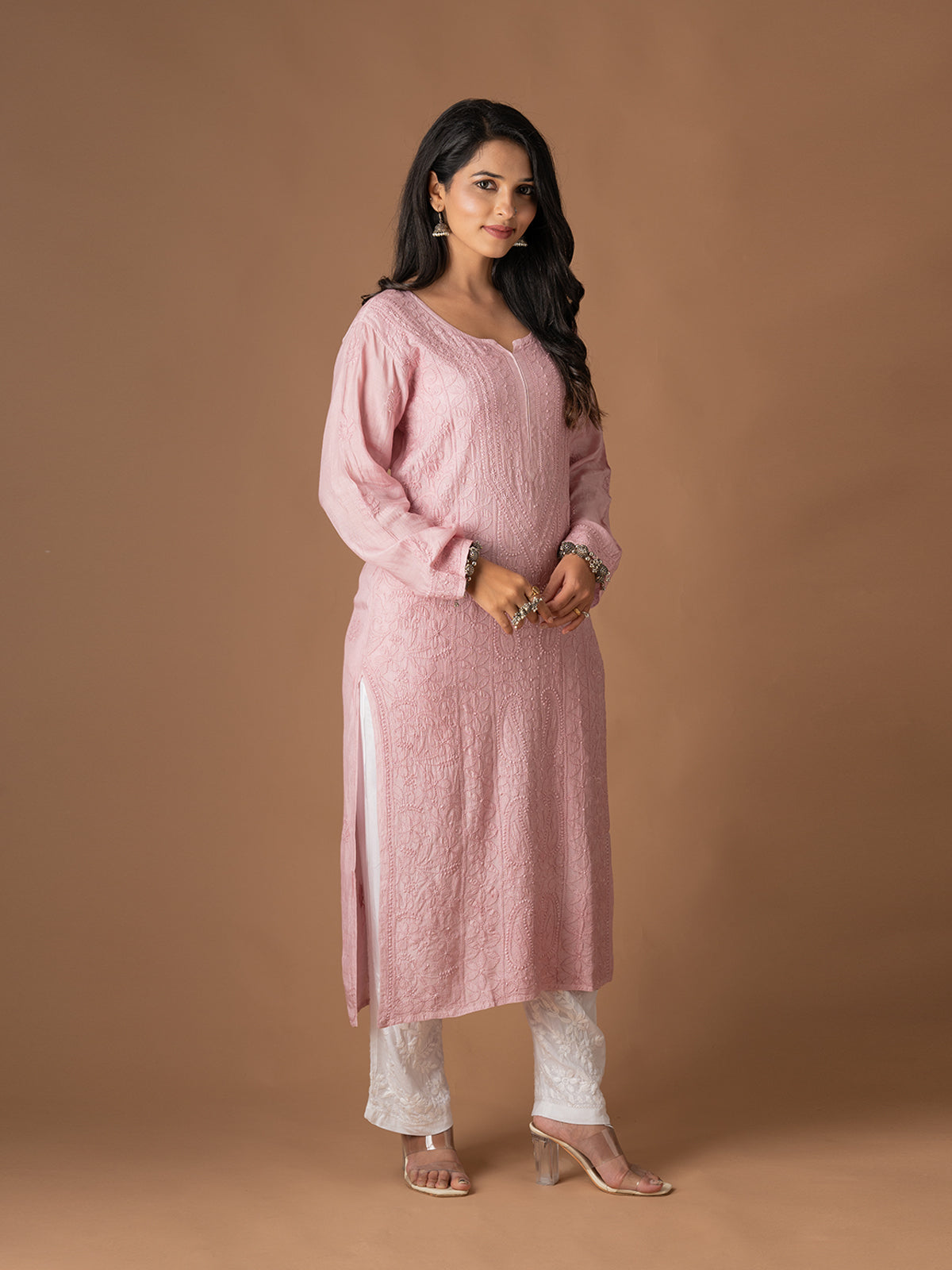 Muslin Intricate Chikankari Kurti
