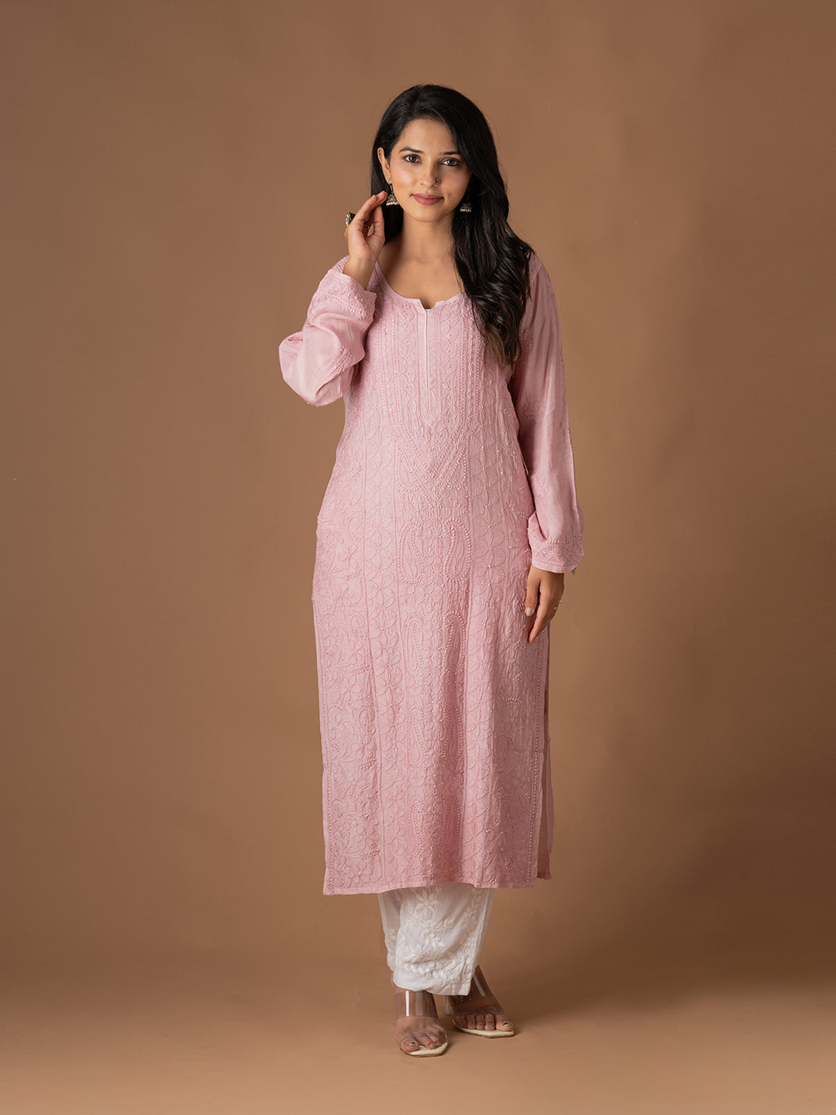 Muslin Intricate Chikankari Kurti