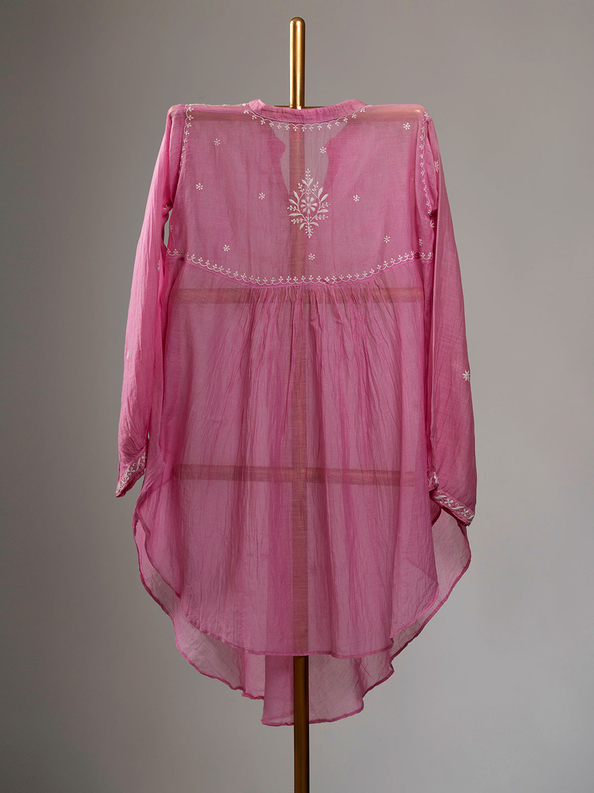Asymmetric Chikankari Top