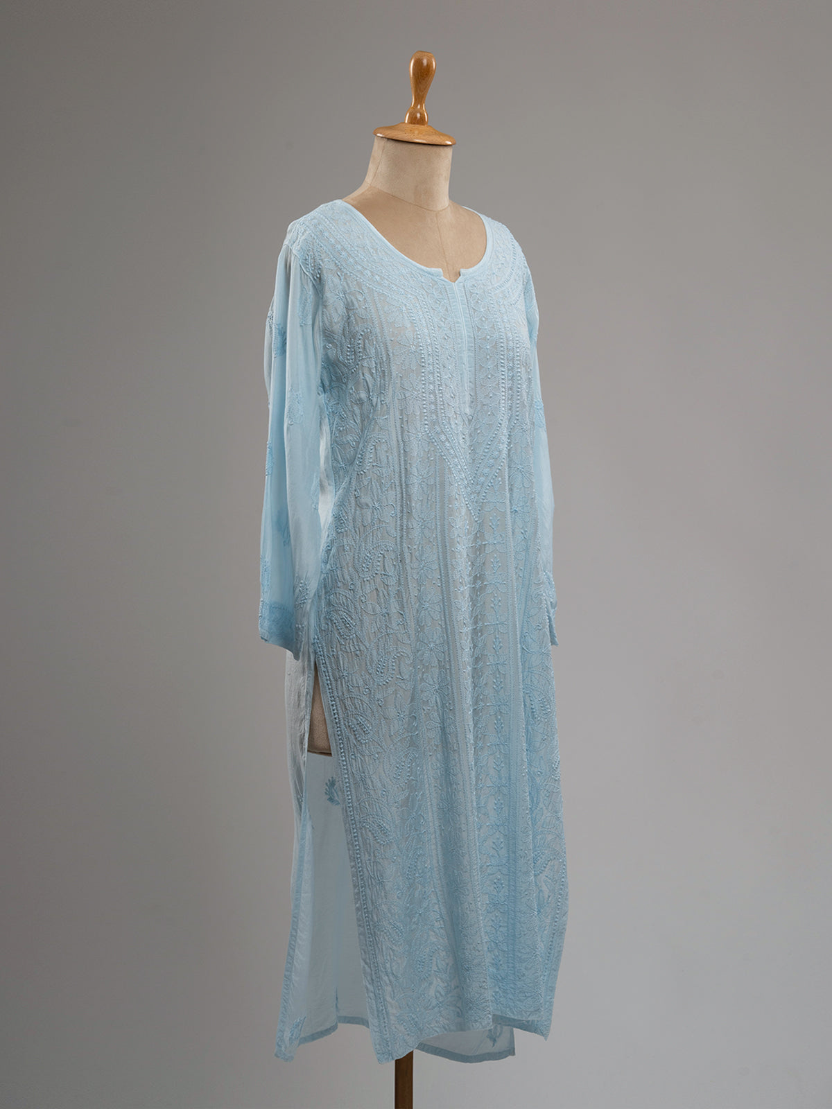 Muslin Intricate Chikankari Kurti