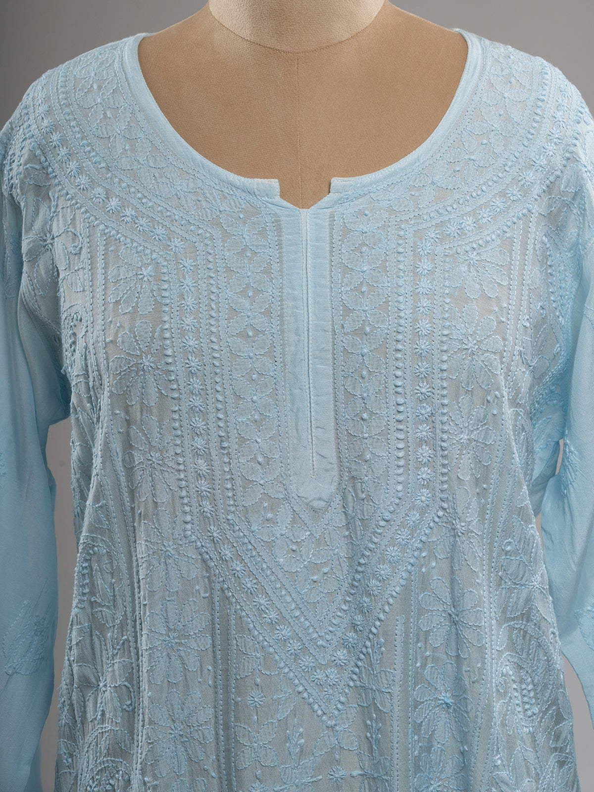 Muslin Intricate Chikankari Kurti