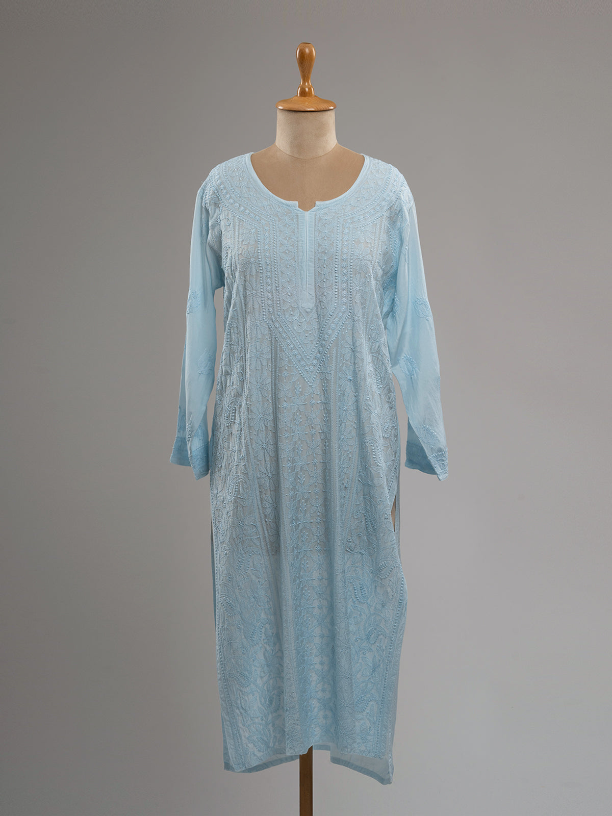 Muslin Intricate Chikankari Kurti