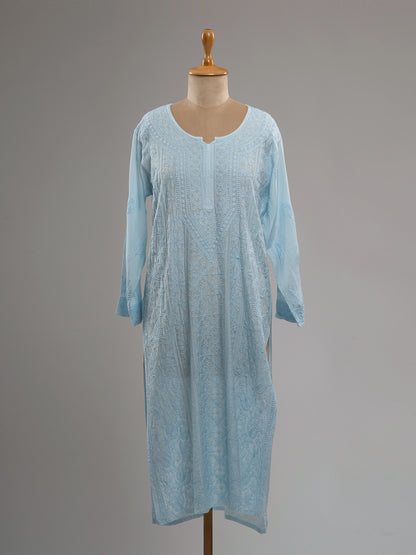 Muslin Intricate Chikankari Kurti