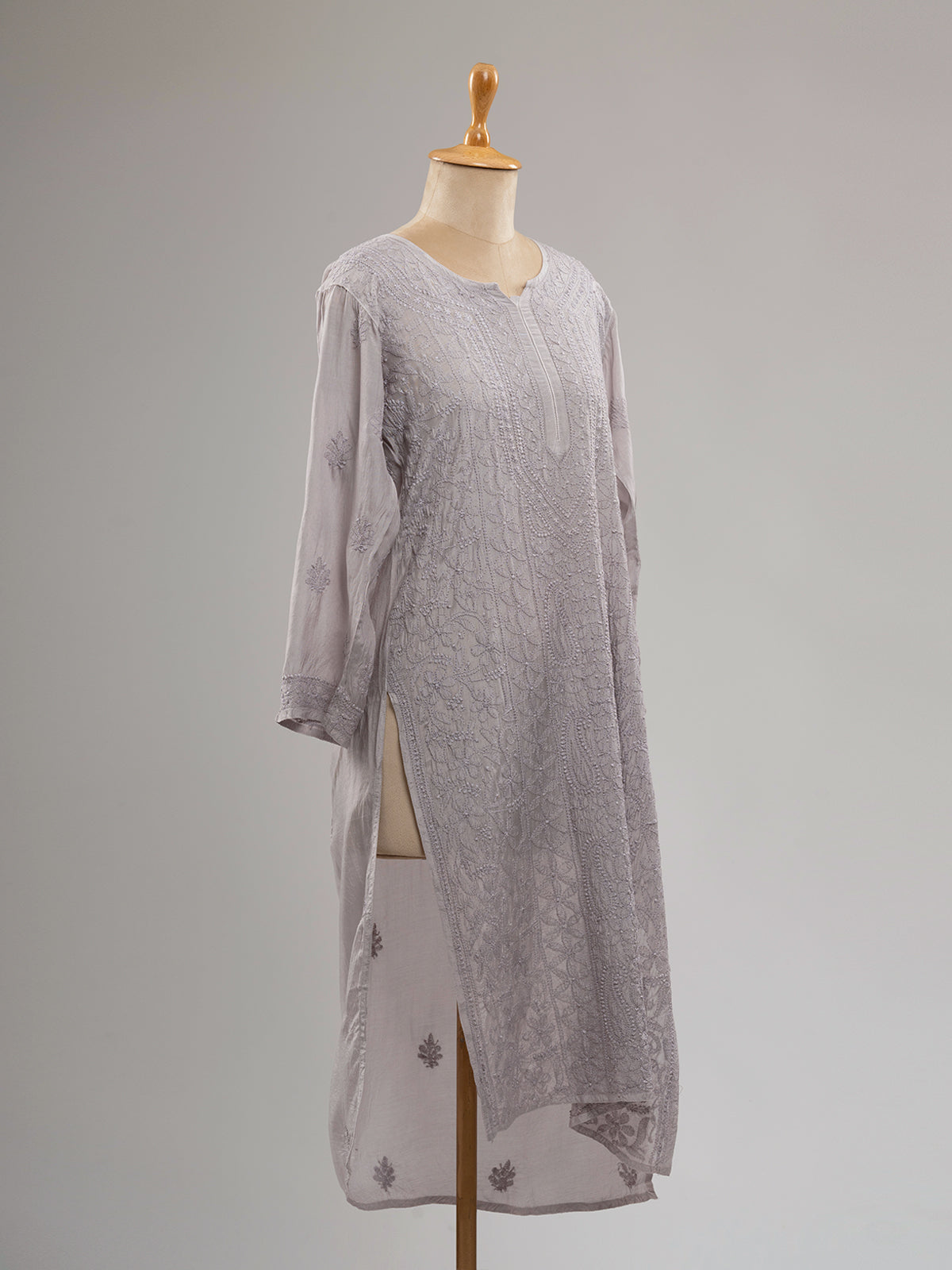 Muslin Intricate Chikankari Kurti