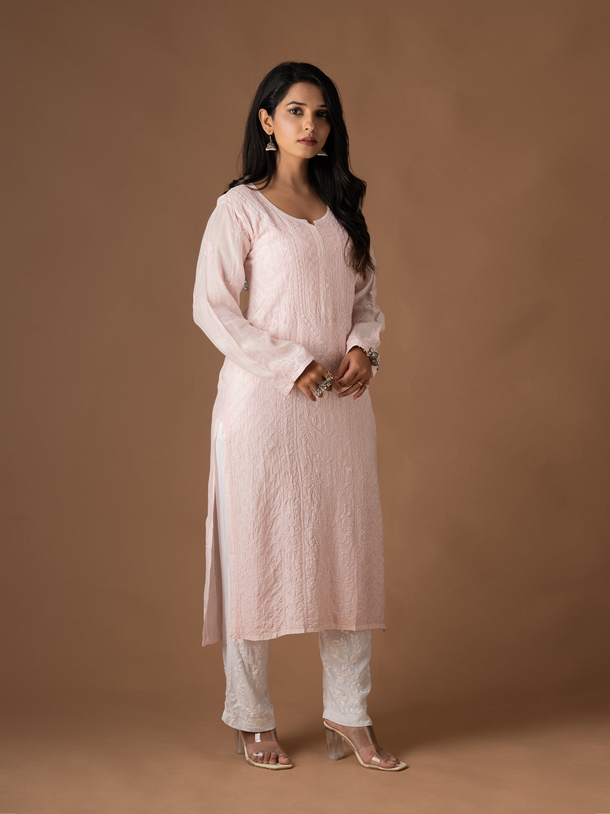 Muslin Intricate Chikankari Kurti