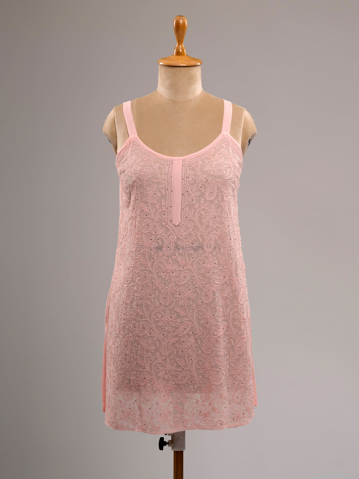 Iktara Chikankari Spaghetti Top