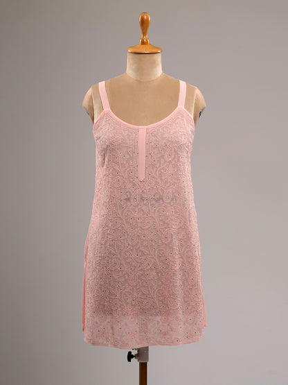 Iktara Chikankari Spaghetti Top