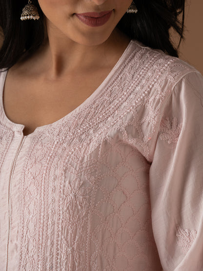 Muslin Intricate Chikankari Kurti