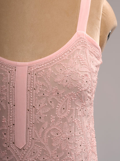 Iktara Chikankari Spaghetti Top
