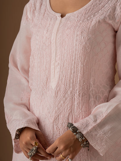 Muslin Intricate Chikankari Kurti
