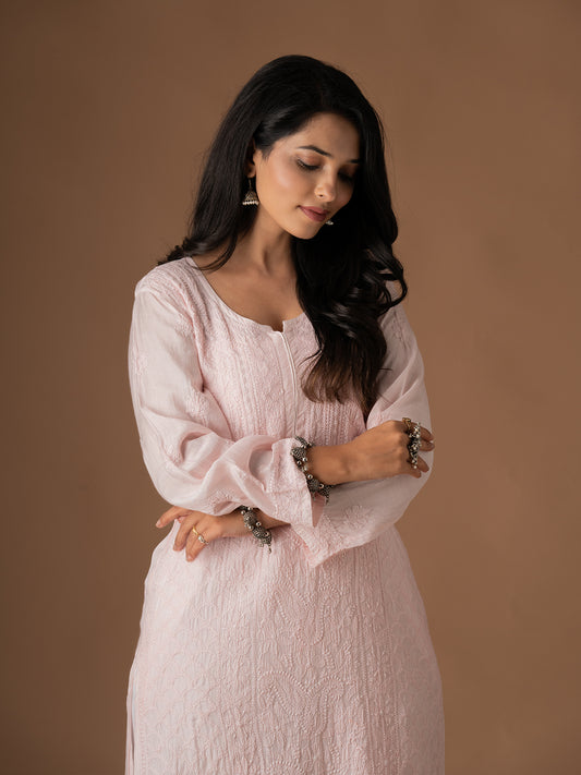 Muslin Intricate Chikankari Kurti