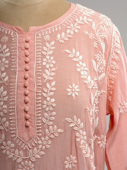 Muslin Chikankari Kurti
