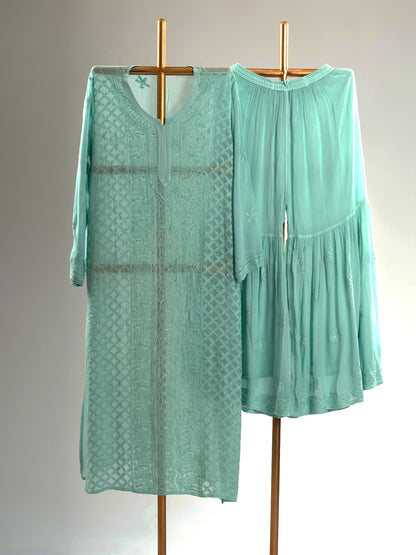 Jaal Embroidered Chikankari Set