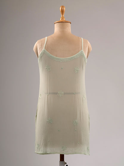 Iktara Chikankari Spaghetti Top