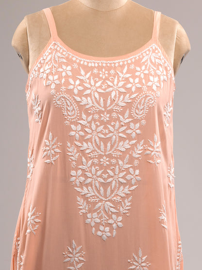 Chikankari Spaghetti Kurti