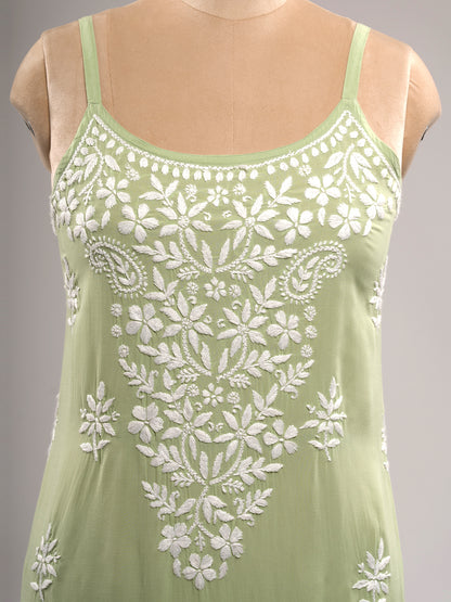 Chikankari Spaghetti Kurti
