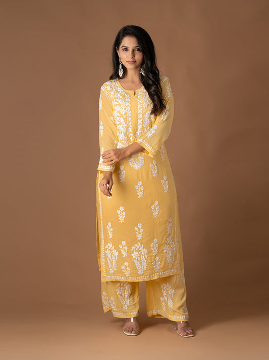 Modal Chikankari Set