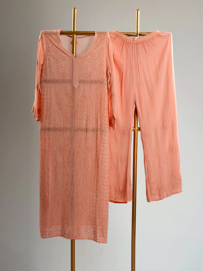 Jaal Embroidered Chikankari Set