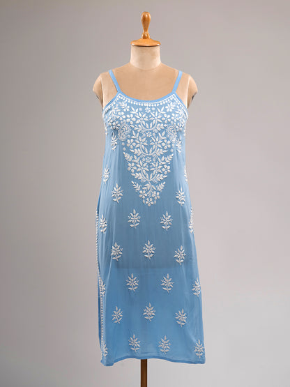 Chikankari Spaghetti Kurti