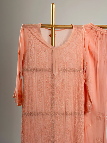 Jaal Embroidered Chikankari Set