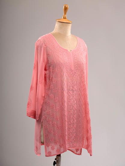 Chikankari Short Kurti