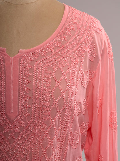 Chikankari Short Kurti