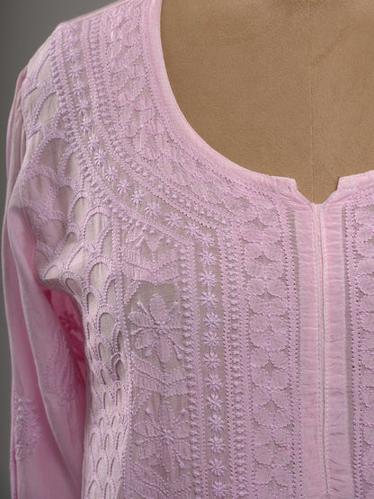 Muslin Intricate Chikankari Kurti