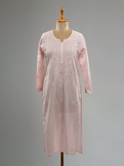 Dobby Cotton Chikankari Kurti