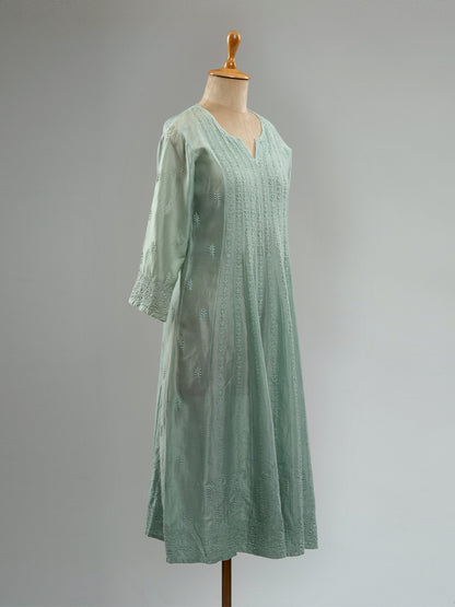 Handcrafted Chikankari Anarkali