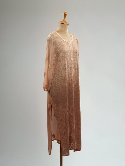 Ombre Chikankari Viscose Kurti
