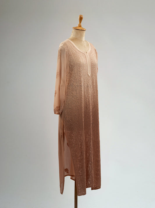 Ombre Chikankari Viscose Kurti