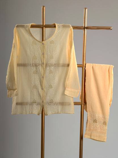 Intricate Chikankari Embroidered Coord Set