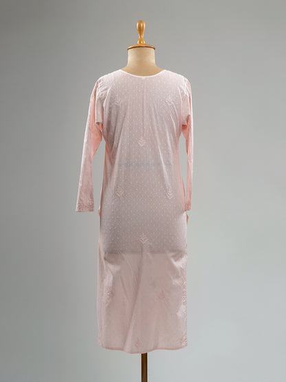 Dobby Cotton Chikankari Kurti