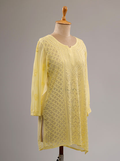 Chikankari Short Kurti