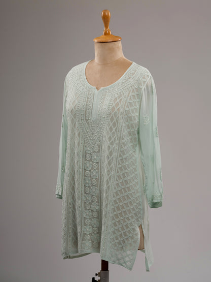 Chikankari Short Kurti