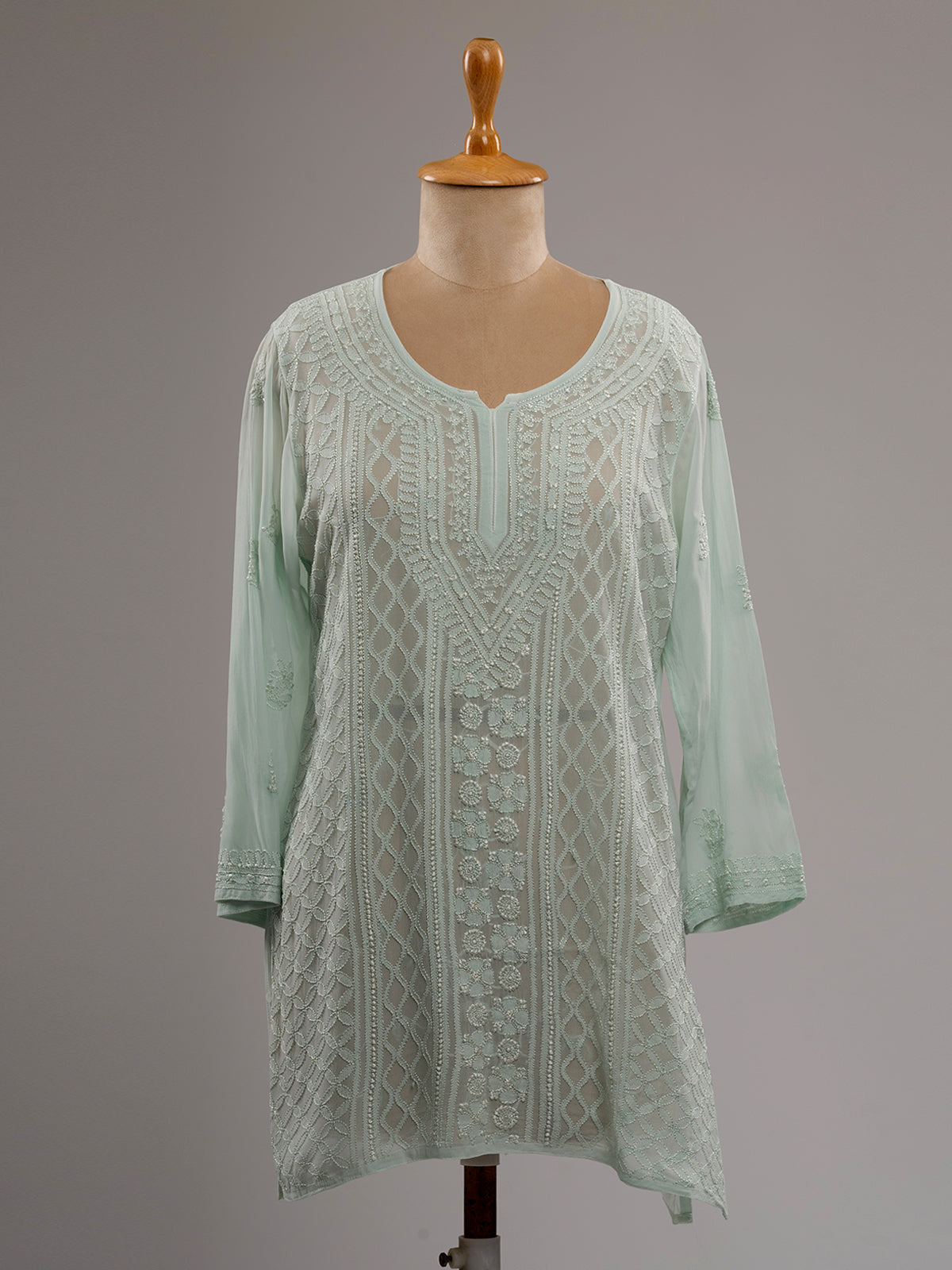 Chikankari Short Kurti
