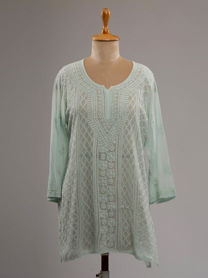 Chikankari Short Kurti
