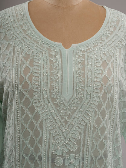 Chikankari Short Kurti