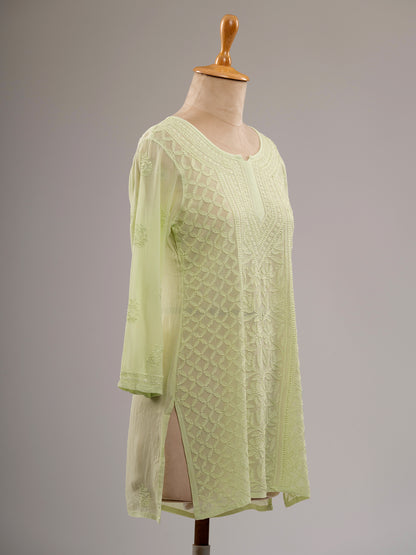 Chikankari Short Kurti