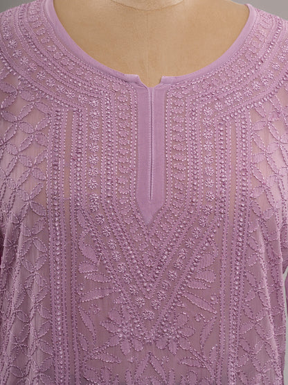 Chikankari Short Kurti