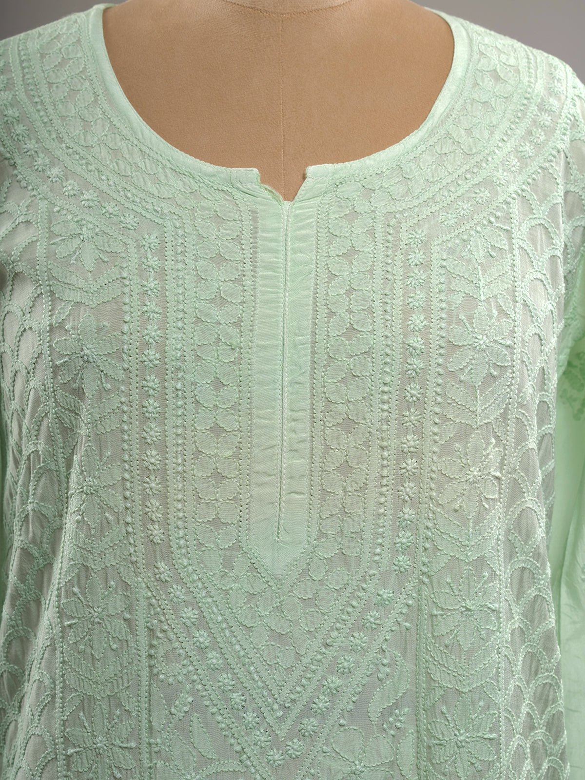 Muslin Intricate Chikankari Kurti