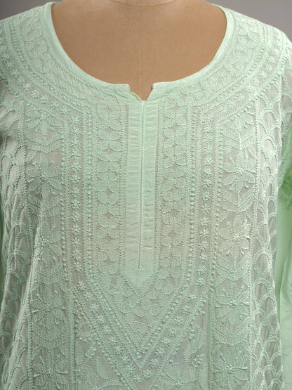 Muslin Intricate Chikankari Kurti