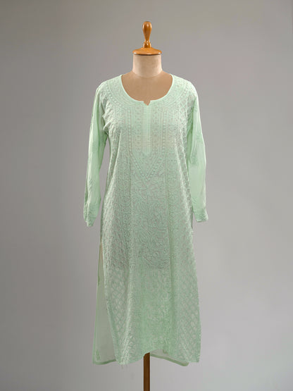 Muslin Intricate Chikankari Kurti