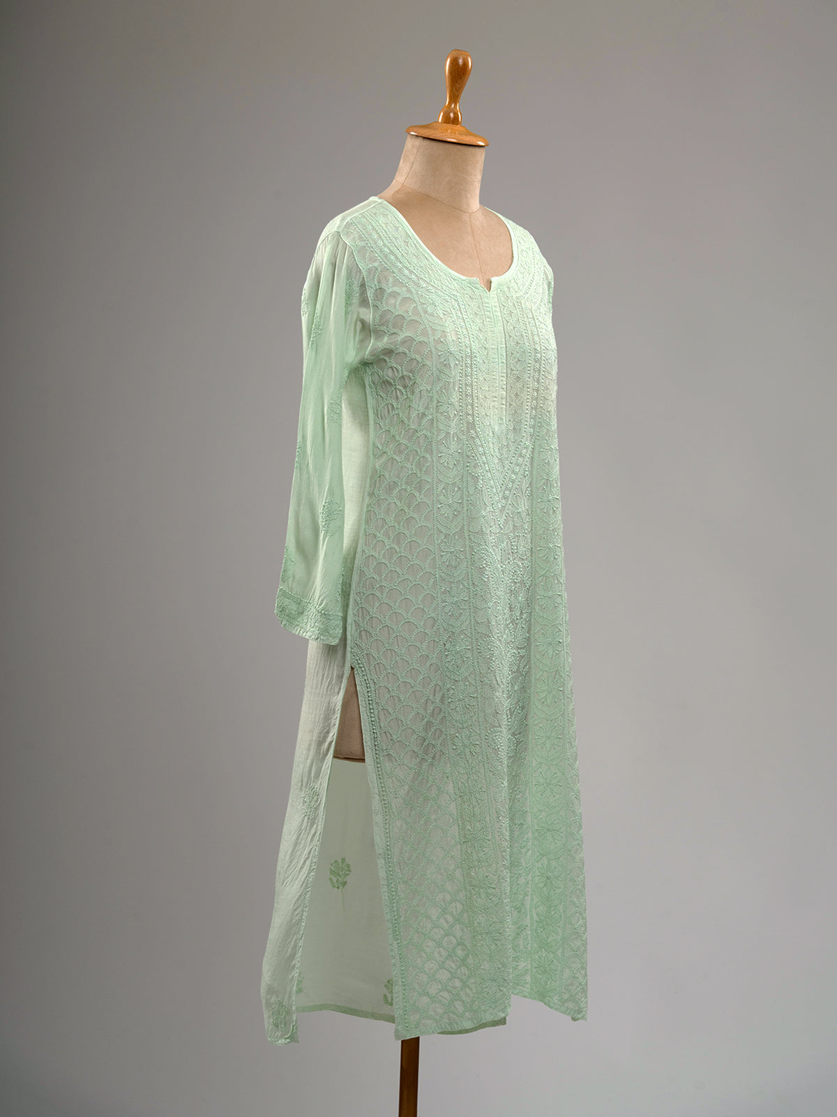 Muslin Intricate Chikankari Kurti